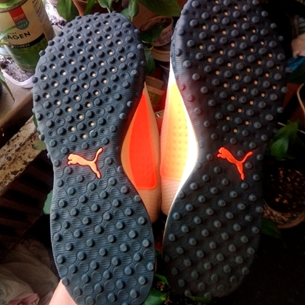 Puma Unisex LQDcell Cream, Blue & Orange Accents W-9, M-7.5 - Picture 3 of 16